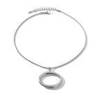 Necklace #3 Stainless Steel Openwork Oval Necklace