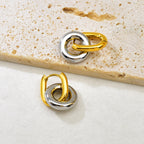 Gold Stainless Steel Hoop Earrings