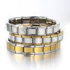 Fashion Steel Color (fine Quality) H002-1 Titanium Steel Square Spliced Module Bracelet