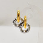 Gold Stainless Steel Hoop Earrings