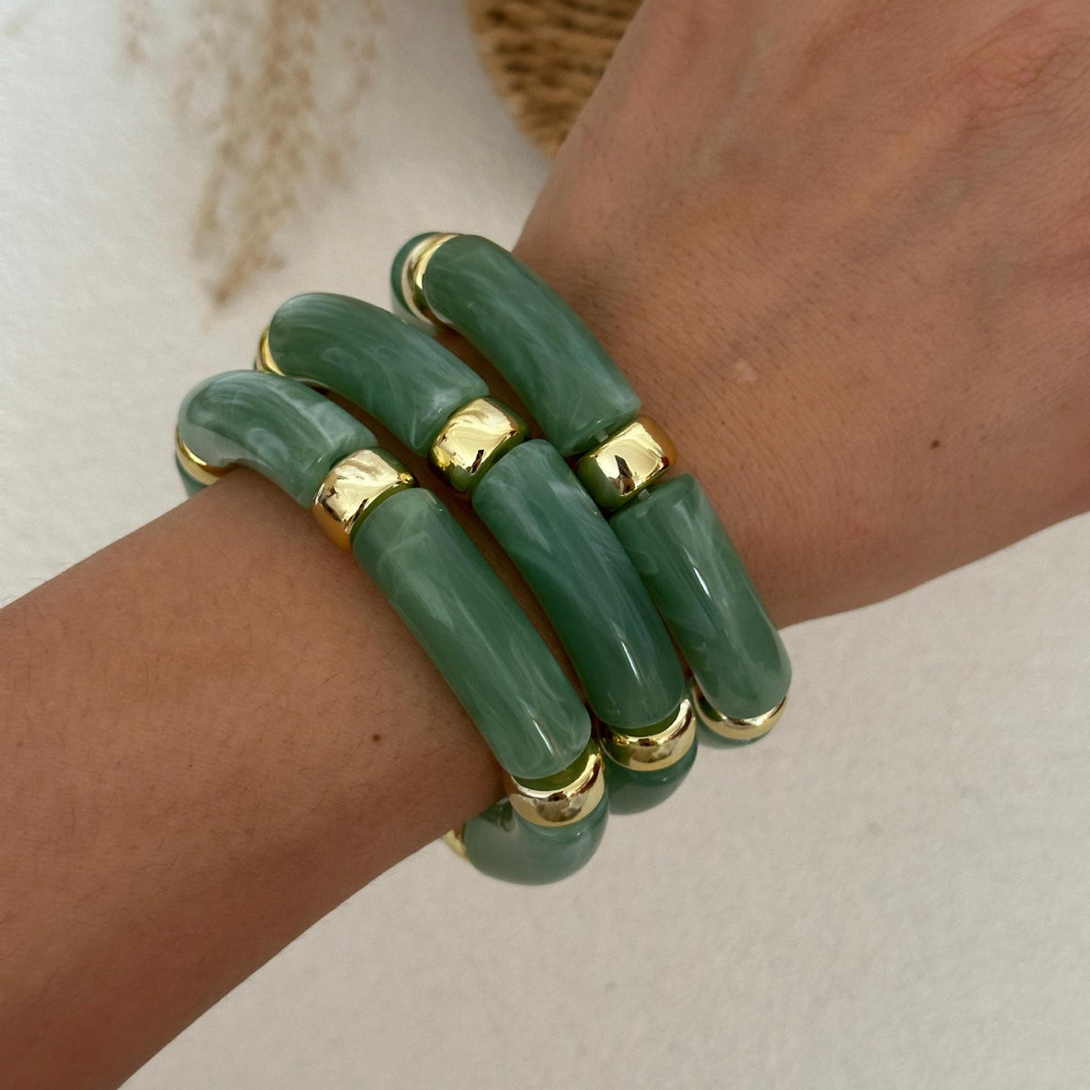 Light Brown Multi-layer Bamboo Bracelet