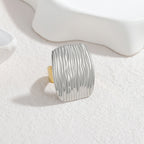Ring 5# Stainless Steel Heart Ring