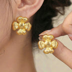 Earrings6# Stainless Steel Heart-shaped Earrings
