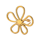 Ring #4 304 Stainless Steel Flower Ring