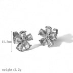 Fashion 14# Stainless Steel Geometric Earrings
