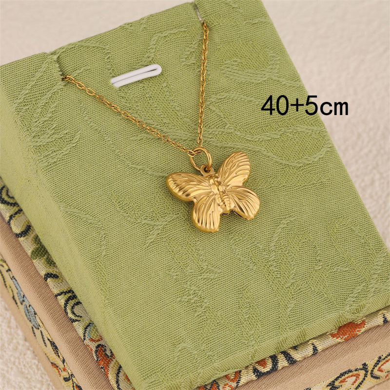 Butterfly Stainless Steel Butterfly Necklace