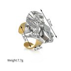 Ring 5# Stainless Steel Heart Ring