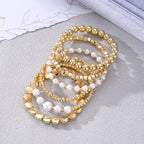 Set 1# Alloy Beaded Bracelet Set
