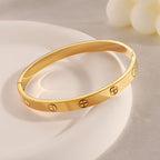 Gold Cross Bracelet Titanium Steel Cross Bracelet