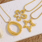 Pentagram Titanium Steel Five-pointed Star Necklace