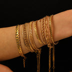 Bracelet 13# Stainless Steel Geometric Chain Bracelet