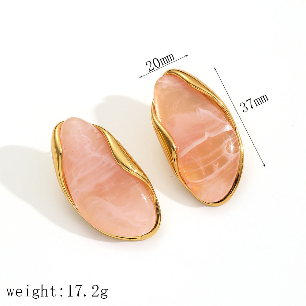Ring Wt Stainless Steel Irregular Ring