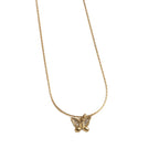 Earrings Titanium Steel Pave Butterfly Jewelry Set Necklace