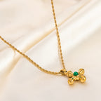 Gold Stainless Steel Cross Necklace
