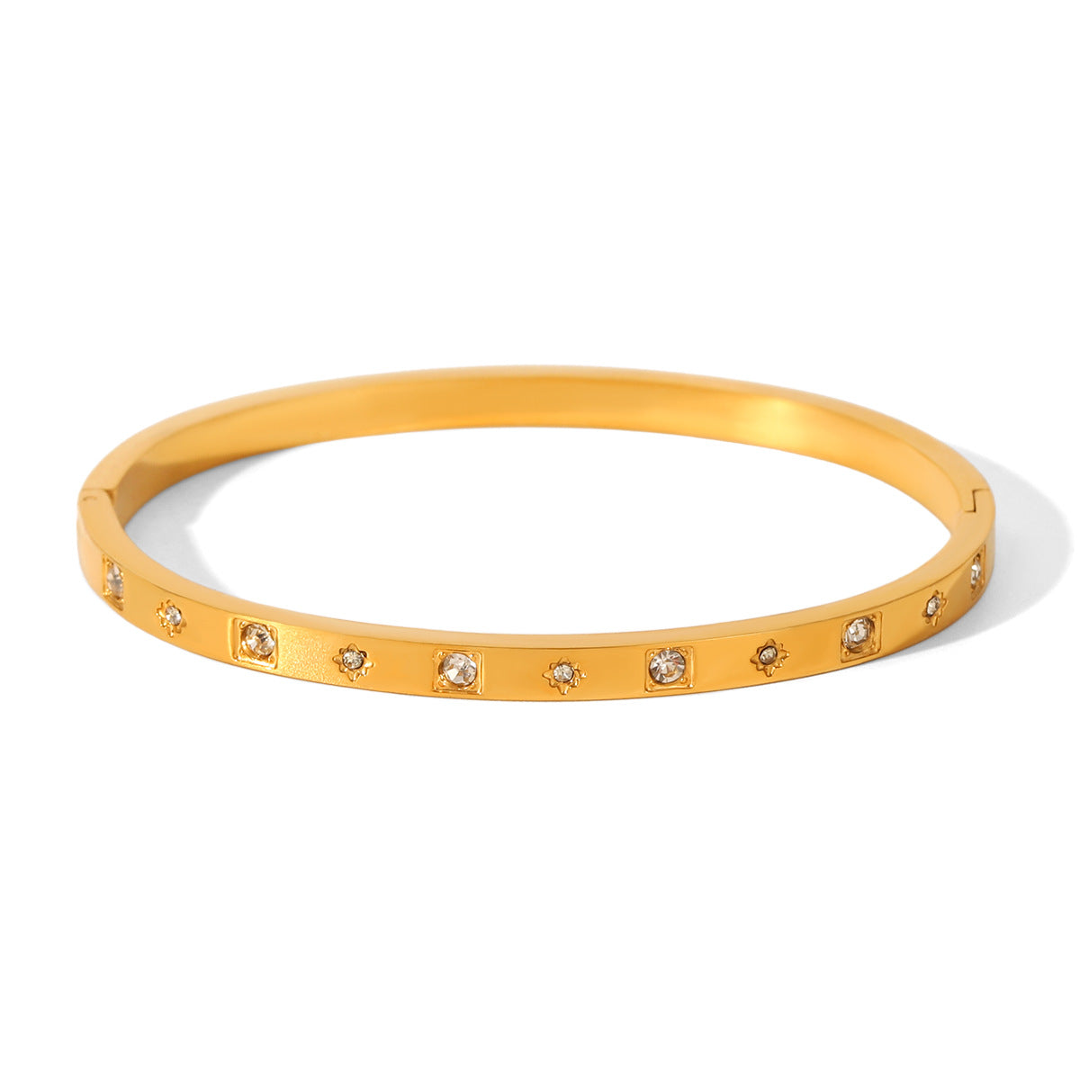 Bracelet 8# Stainless Steel Natural Stone Bracelet