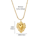 Love #8 304 Stainless Steel Heart Necklace