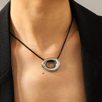 Gold Hollow Design Tarnish Free Steel Necklace