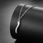 Fashion Steel Irregular Chili Pepper Stainless Steel Necklace