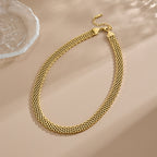 Necklace Titanium Steel Braided Necklace