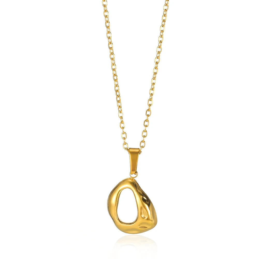 Necklace #1 304 Stainless Steel Round Necklace