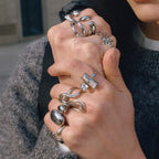Ring #3 Stainless Steel Irregular Round Ring