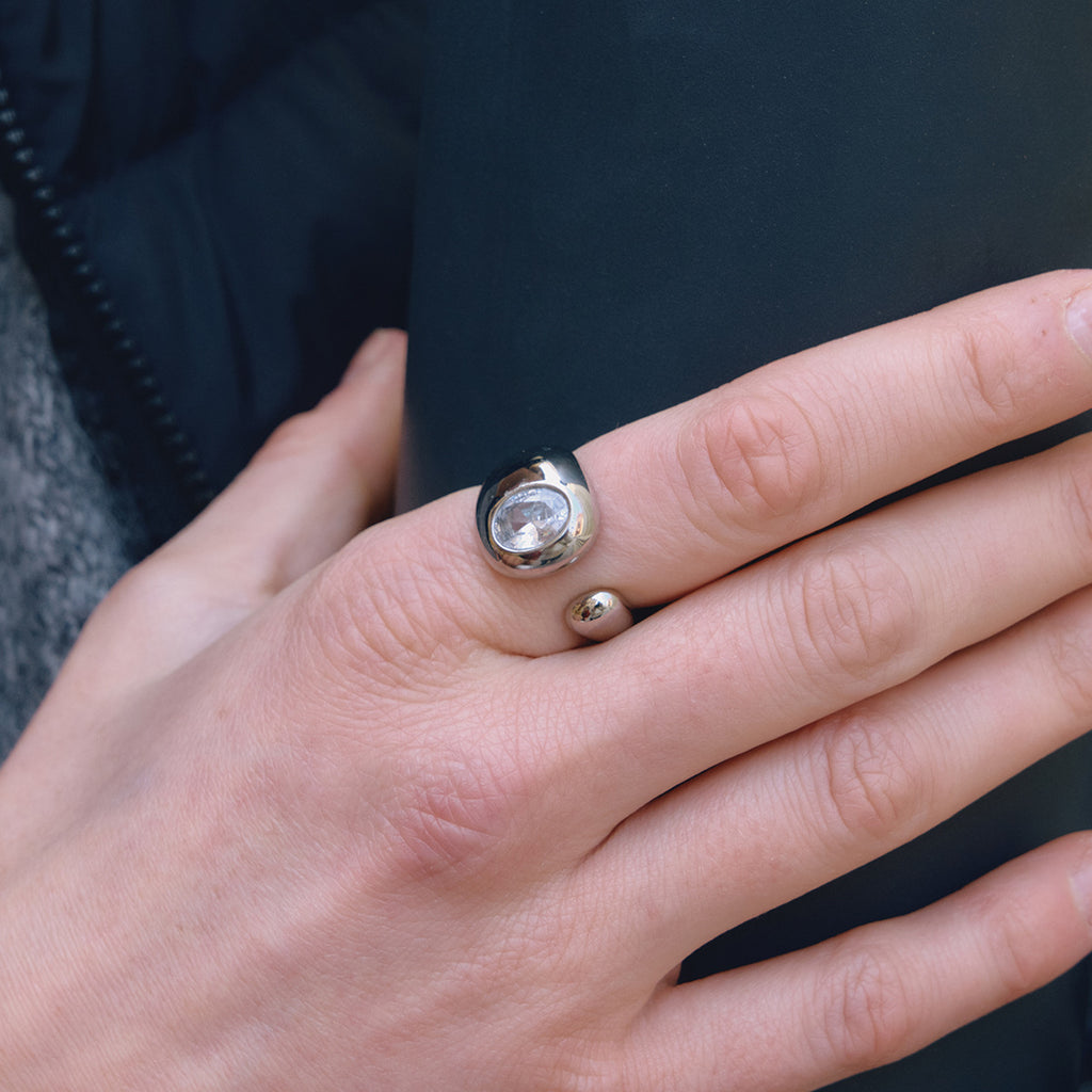 Ring #3 Stainless Steel Irregular Round Ring
