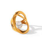 Ring #1 Luxury Premium Zircon Titanium Steel Ring