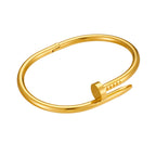 Steel Color Diamond-free Bracelet R404 Titanium Steel Nail Bracelet