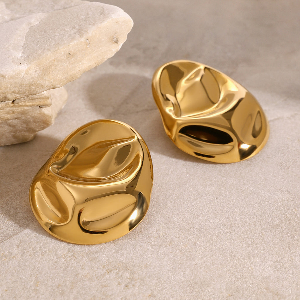 Earrings Stainless Steel Irregular Earrings
