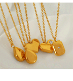 Fashion Love Titanium Steel Diamond Love Necklace