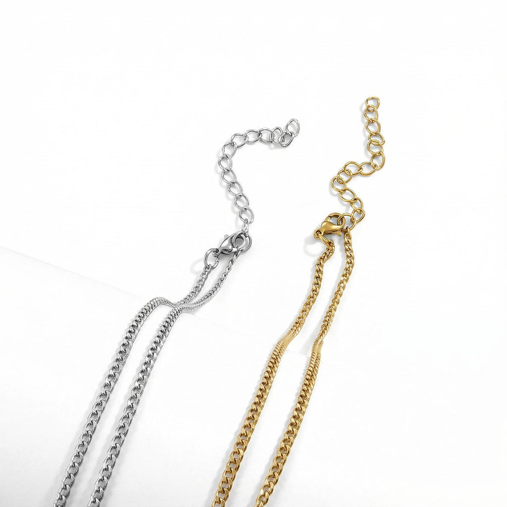 Silver Stainless Steel Heart Necklace