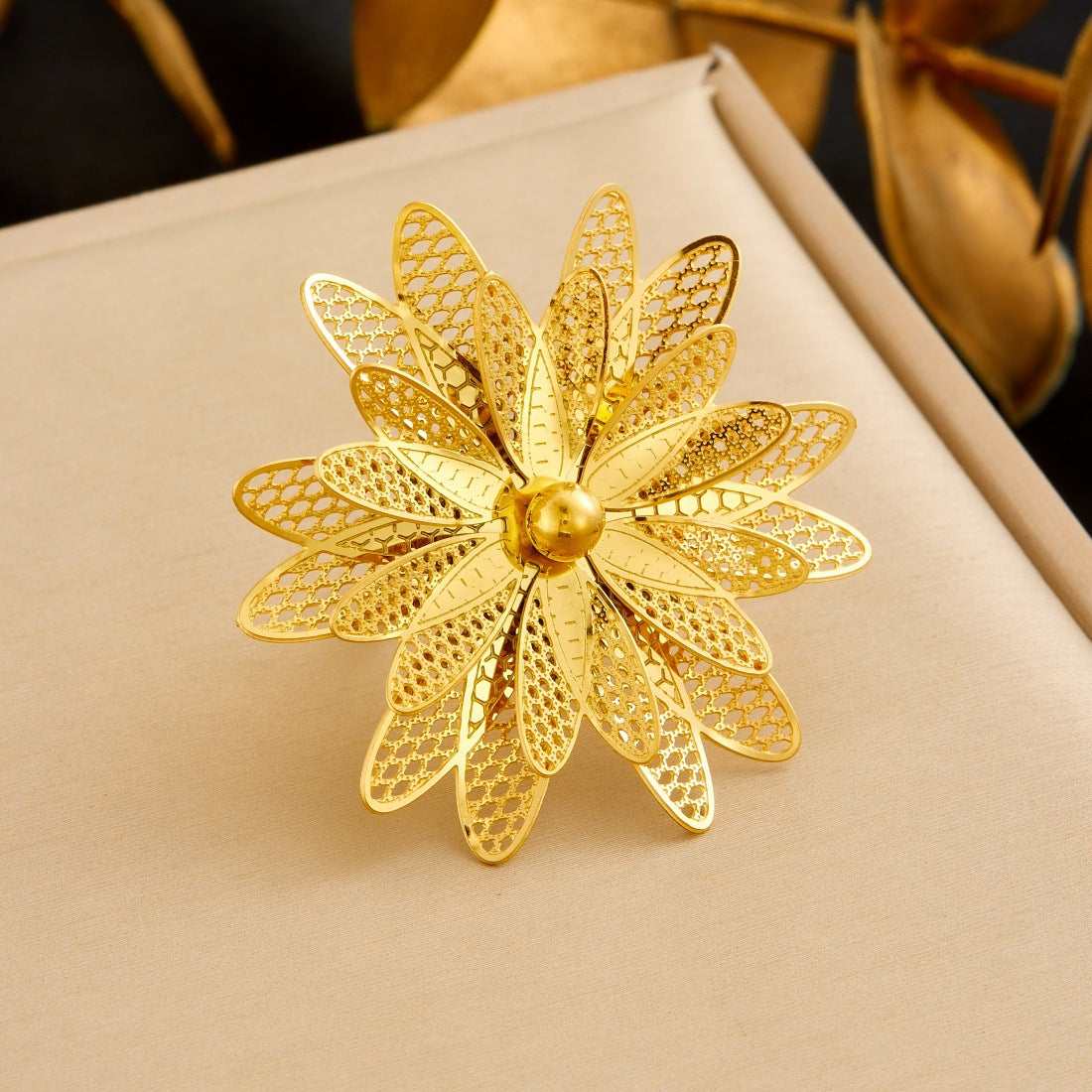 Ring #6 Stainless Steel Flower Ring