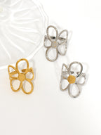 Flowers 3 Stainless Steel Flower Ring