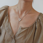 Liquid metal irregular love necklace
