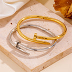 Steel Nail Bracelet With Diamond R803 Titanium Steel Nail Bracelet