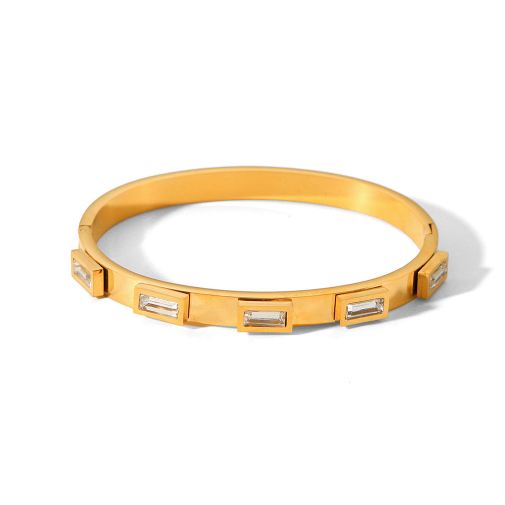 Bracelet 8# Stainless Steel Natural Stone Bracelet