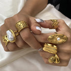 Ring 2# Stainless Steel Irregular Ring