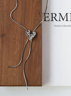 Liquid metal irregular love necklace