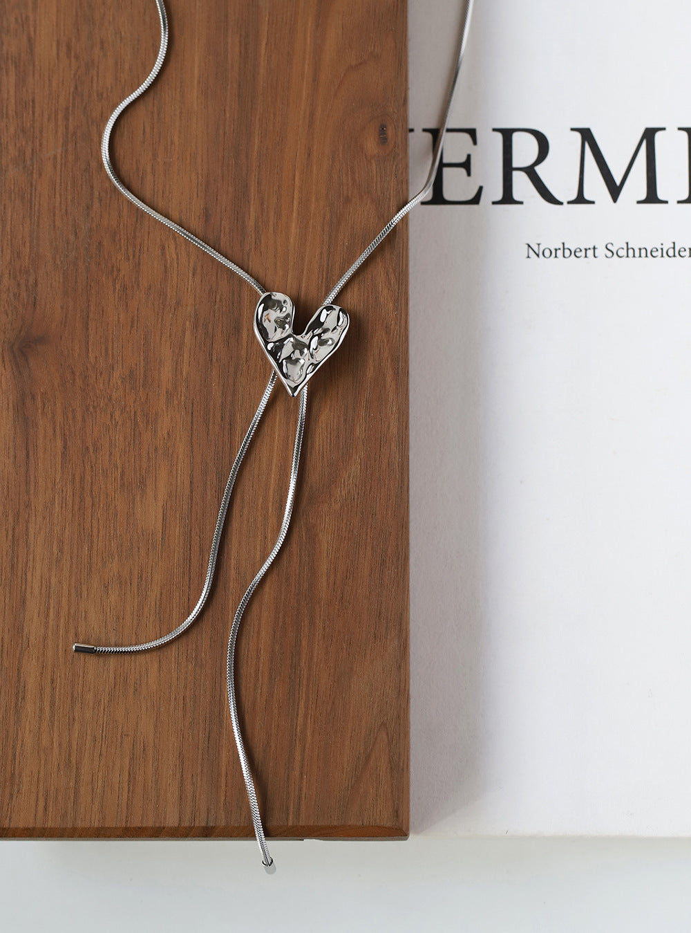 Liquid metal irregular love necklace