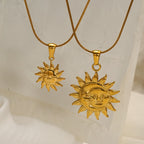 Necklace 2 Metal Sun Necklace