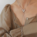Liquid metal irregular love necklace