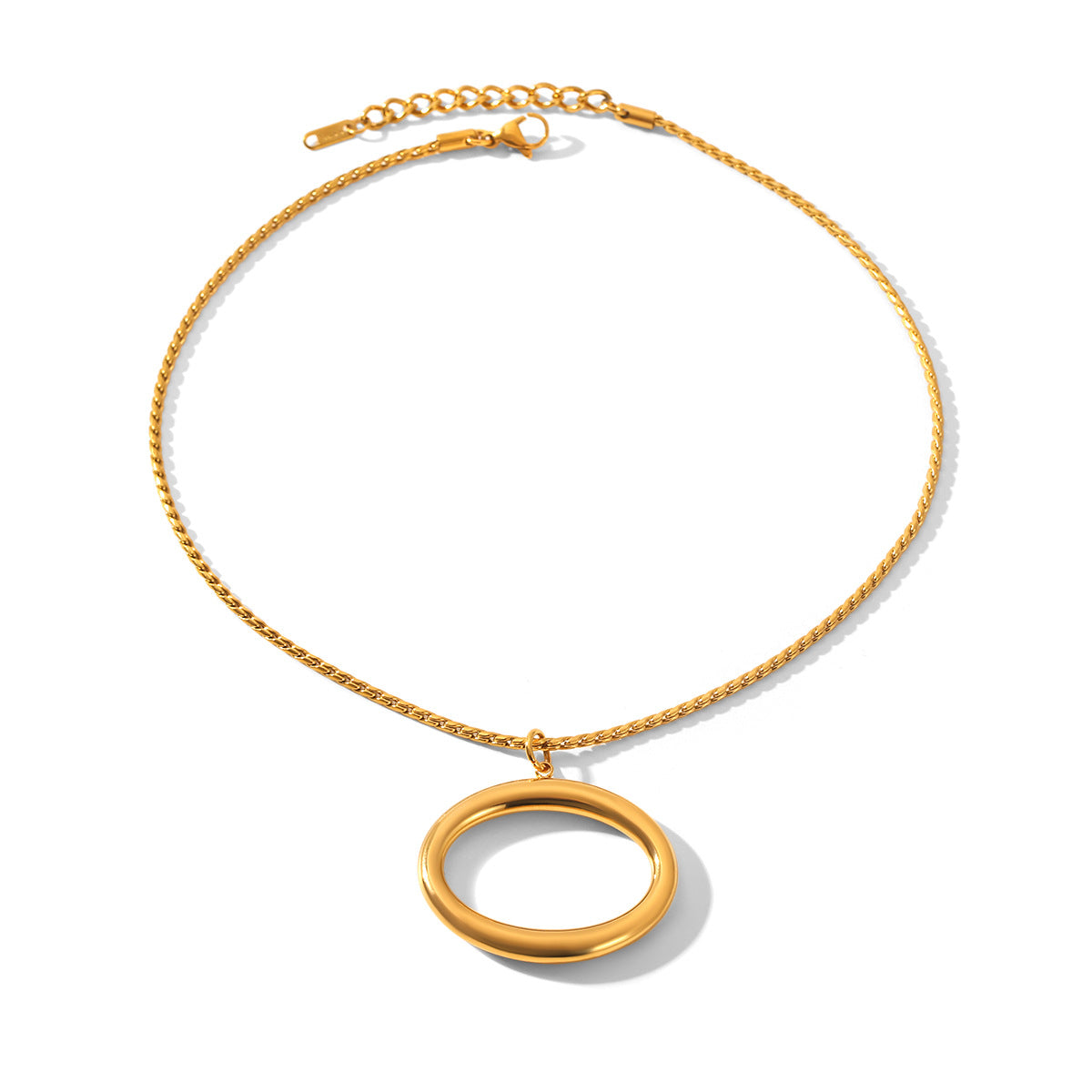 Necklace #2 Stainless Steel Openwork Oval Necklace