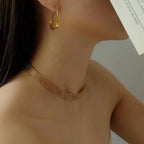 Necklace Titanium Steel Braided Necklace
