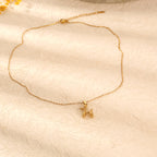 Fashion Gold Titanium Steel Balloon Dog Necklace