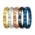 Fashion Steel Color (fine Quality) H002-1 Titanium Steel Square Spliced Module Bracelet