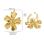 Ring #9 304 Stainless Steel Flower Ring